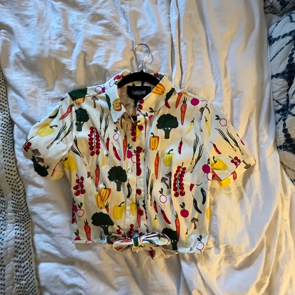 NTW Modcloth Veggie Button Down